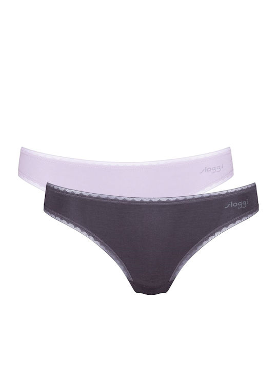Sloggi Go H Brazil 2Pack Λιλά-Μωβ