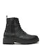 Schwarz Herrenstiefel mit Reißverschluss