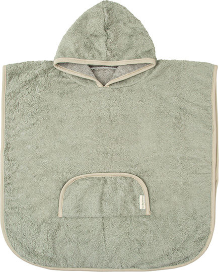 Bimbidreams Hooded Baby Poncho Sage Green