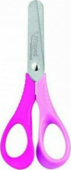 Maped Children's Scissors for Crafts Left-Handers 12cm with Metallic Blade Pink 1pcs