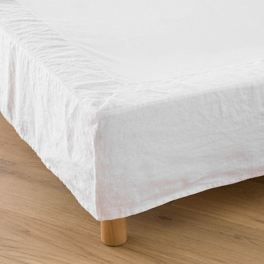 La Redoute Interieurs Κάλυμμα Βάσης Κρεβατιού Λευκό 160x200cm