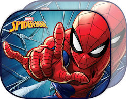 Auto 240444 Sonnenschutz Seitenvorhänge Spiderman 44 x 36 cm 2 Stück