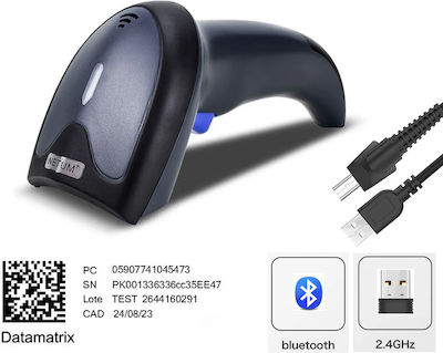 Netum Handheld Scanner Wired with 2D and QR Barcode Reading Capability