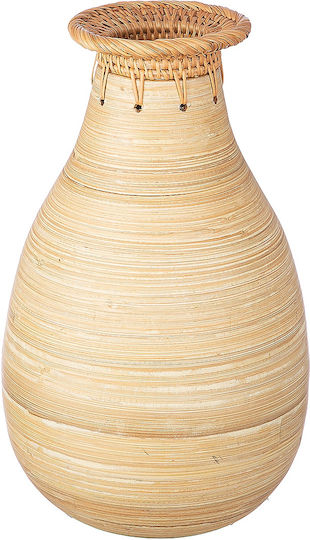 ArteLibre Vază Decorativă Bambus Ecru 19x19x33cm 1buc