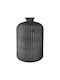 ArteLibre Decorative Vase Black 15x15x23cm