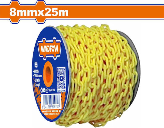 Wadfow Plastic Traffic Chain Yellow L25m