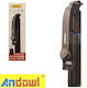 Andowl Selfie Stick with Bluetooth & Remote Control Black Q-ZP20