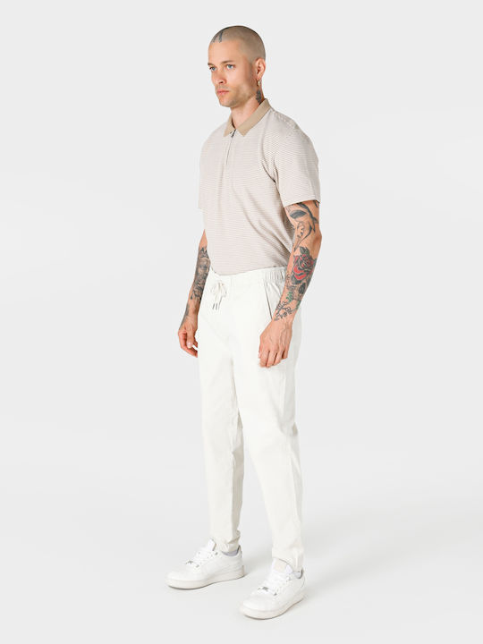 Colin's Pantaloni Elastic White