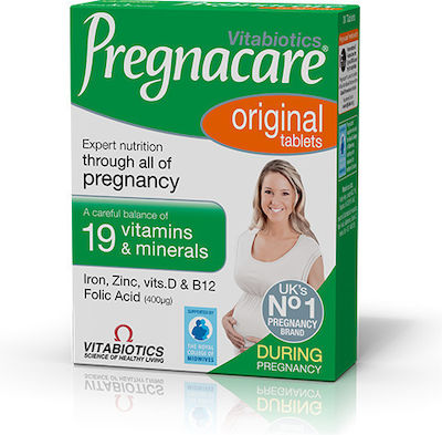 Vitabiotics Pregnacare Original Ergänzungsmittel für die Schwangerschaft 30 Registerkarten