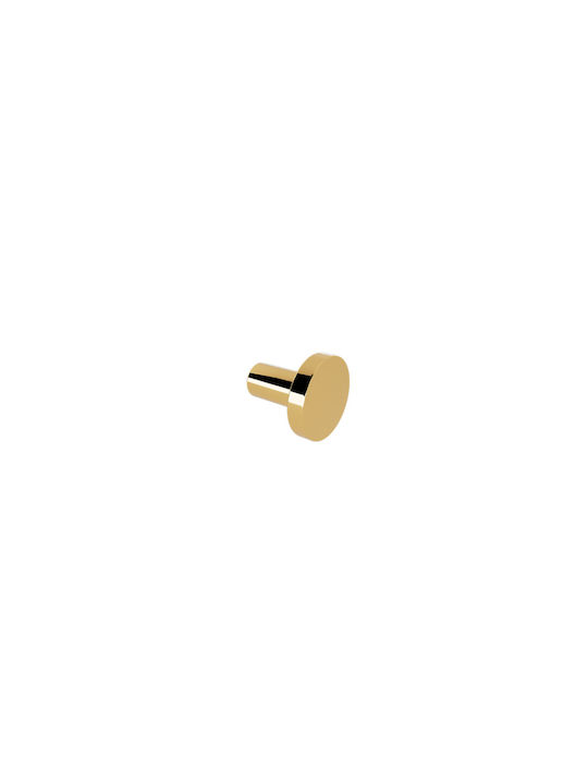 Verdi Lamda Single Wall-Mounted Bathroom Hook Gold