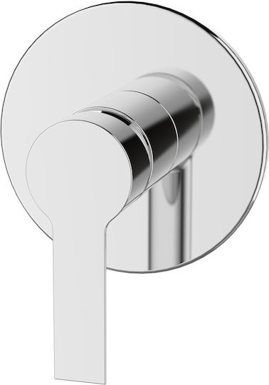 Karag Tati Built-in Mixer & Shower Head Set for Shower 1 Exit Silver