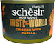 Schesir Taste the World Υγρή Τροφή Σκύλων σε Κονσέρβα με Κοτόπουλο χωρίς Γλουτένη 150gr