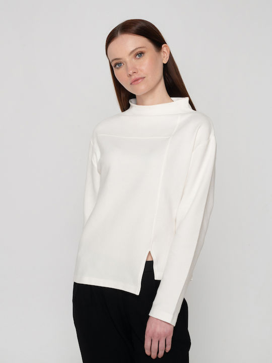 Luna Women's Blouse Long Sleeve White