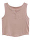 Ustyle Women's Blouse Cotton Sleeveless Pink