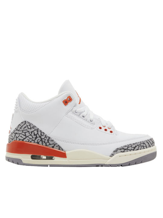 Jordan Air Jordan 3 Retro Γυναικεία Μποτάκια White / Cosmic Clay / Sail / Cement Grey / Anthracite