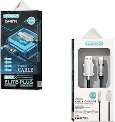 USB 2.0 Cable USB-C male - USB-A Black 1m