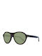 Serengeti Unisex Sunglasses with Brown Plastic Frame and Green Lens SS527004