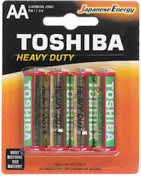 Toshiba Baterii Zinc AA 1.5V 4buc