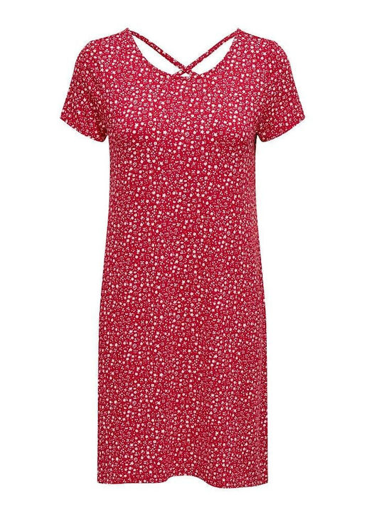 Only Sommer Mini Kleid Red