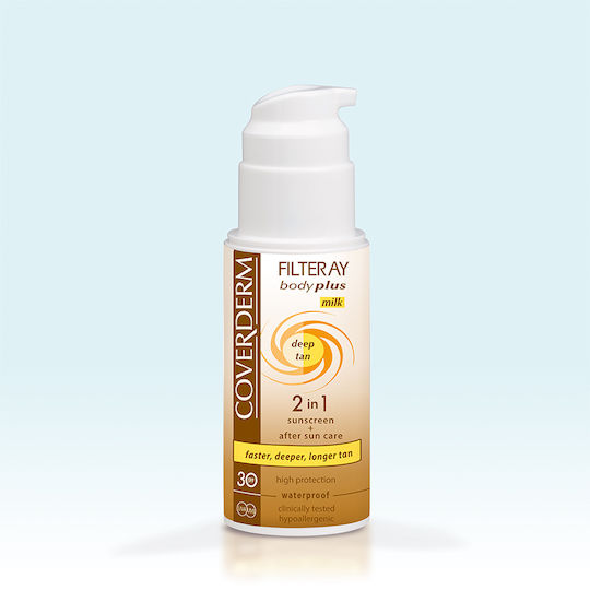 Coverderm Filteray Αδιάβροχη Αντηλιακή Λοσιόν Σώματος SPF30 σε Spray 100ml