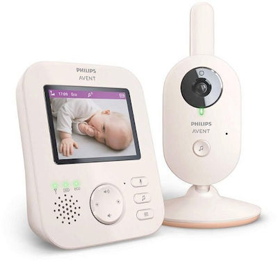 Philips Drahtlose Babyüberwachung mit Kamera & Bildschirm 2.8" , Zwei-Wege-Kommunikation & Schlaflieder