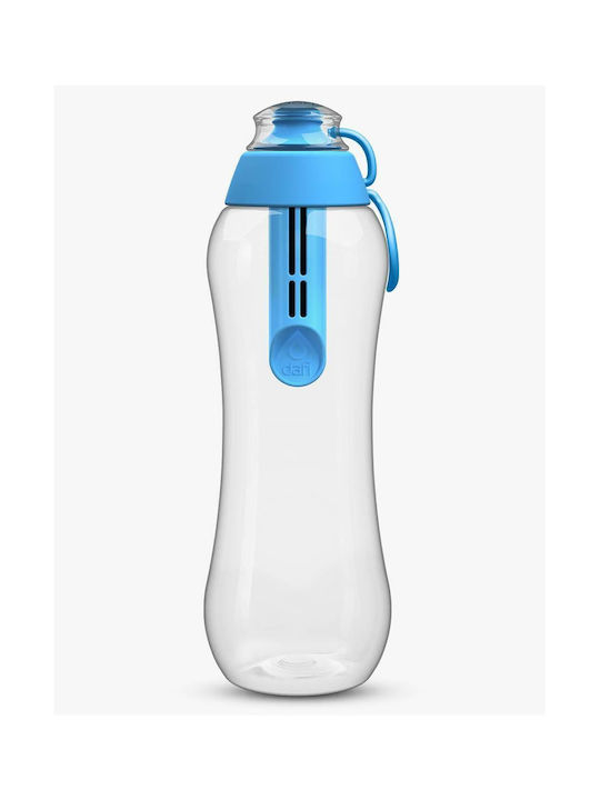 Dafi Water Bottle Plastic with Filter 500ml Blue