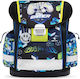 Belmil Classy School Bag Backpack Elementary, Elementary Blue with Water Bottle Holder 19Liters