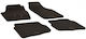 Umbrella Satz Vorder- und Hintermatten 4Stück aus Gummi für Volkswagen Polo Ford Flex 2001-2009 Schwarz
