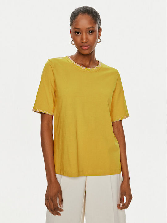 Benetton Women's T-shirt Yellow