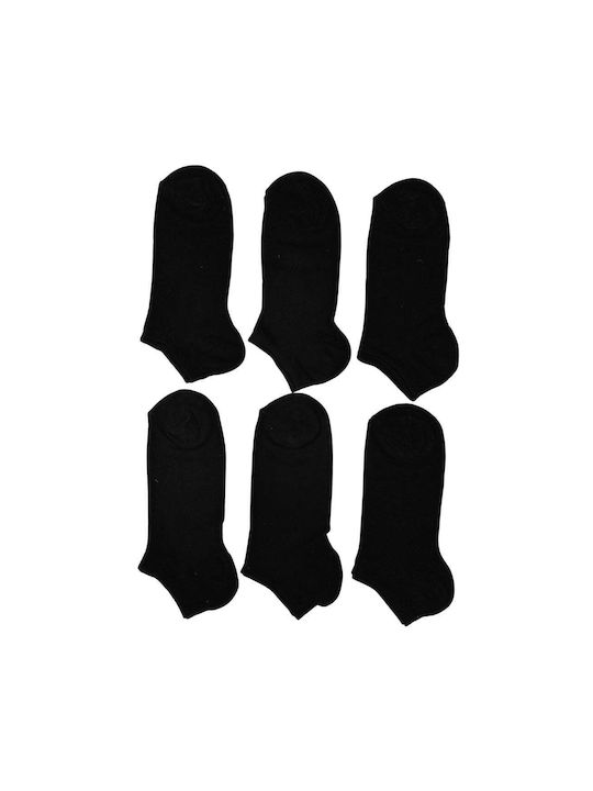 Vtex Socks Men's Solid Color Socks Black 6Pack