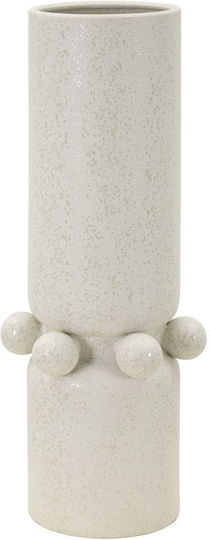 Mauro F Vase Keramik Weiß 15,5xH41cm