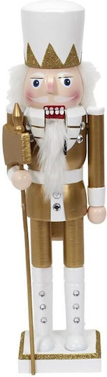 The Home Deco Factory AT5032 Weihnachts-Nussknacker Mehrfarbig aus Metall Höhe 36cm.