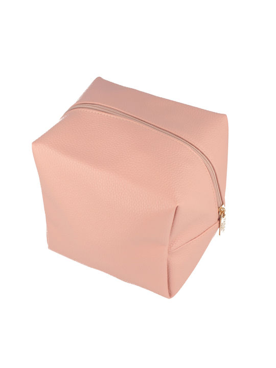 Parsa Square Pink Toiletry Bag