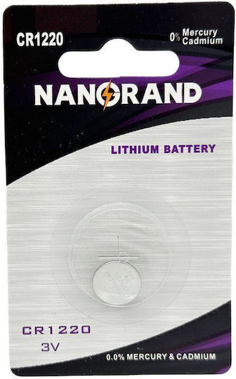 Nanorand Batterie Lithium für Uhren CR1220 3V 1Stück