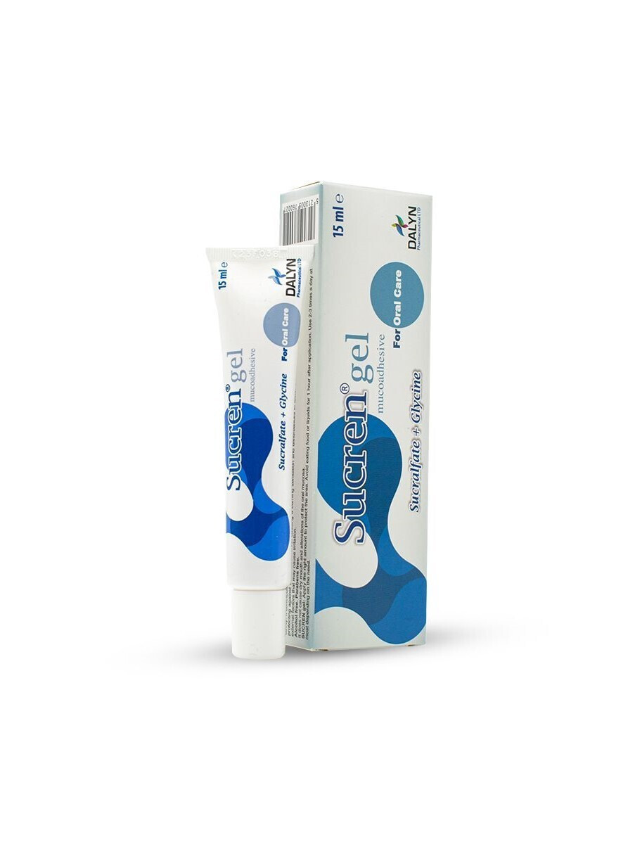 Eifron Sucren Gel Mucoadesivo Γέλη Επούλωσης Στοματικών Πληγών & Φλεγμονών Σουκραλφάτη & Γλυκίνη 15ml