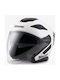 Blauer H.T. JJ-01 H02 Glossy White Motorradhelm Jet ECE 22.06 1450gr mit Sonnenblende
