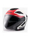 Blauer H.T. Jet Helmet with Sun Visor ECE 22.06 1450gr H139 Glossy White/Red