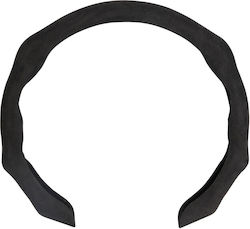 Lampa Auto-Lenkradabdeckung Mikrofaser Schwarz mit Schwarzer Naht Lampa Auto-Lenkradabdeckung Mikrofaser Schwarz mit Schwarzer Naht