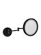 Verdi Schminkspiegel Wand mit Licht 22cm Schwarz