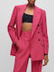 Hugo Boss Blazer pentru femei Încrucișat Sacou Roz