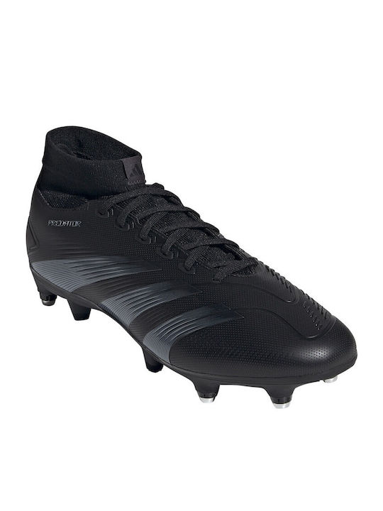 Adidas Predator League SG Hoch Fußballschuhe mit Stollen Schwarz