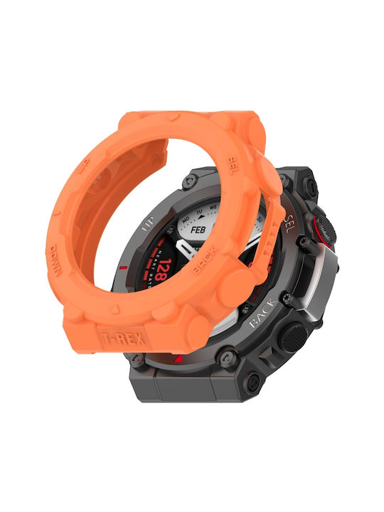 Силиконов Калъф в Оранжев цвят за Amazfit T-Rex 2