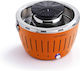 LotusGrill Electric Stainless Steel Fondue Pot Brown 15x15x15cm