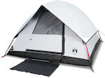 vidaXL Cort de camping Igloo Alb pentru 2 persoane 215x150x127cm