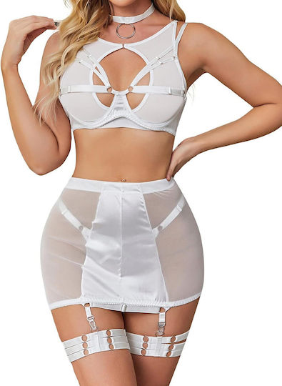 6-piece Sexy Dessous-Set Weiß B0BY1LL3BH