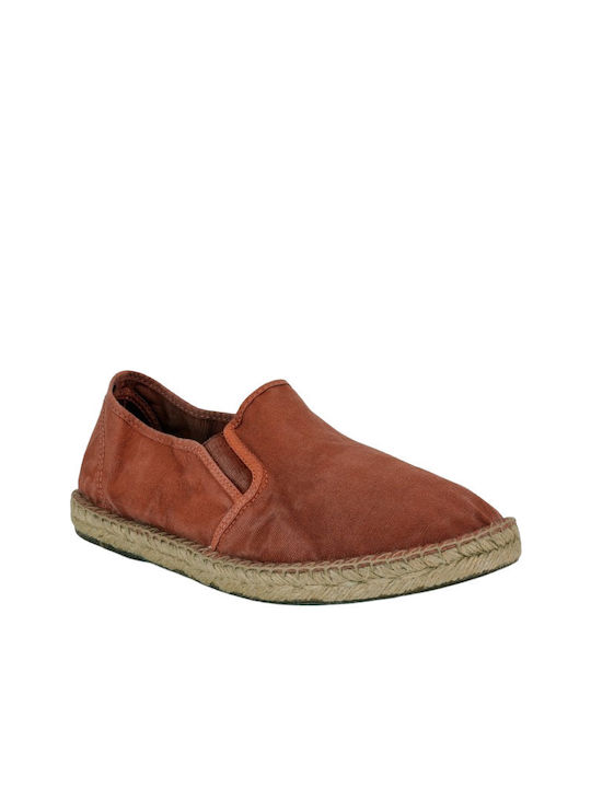 Natural World Canvas Herren Espadrilles in Burgundisch Farbe