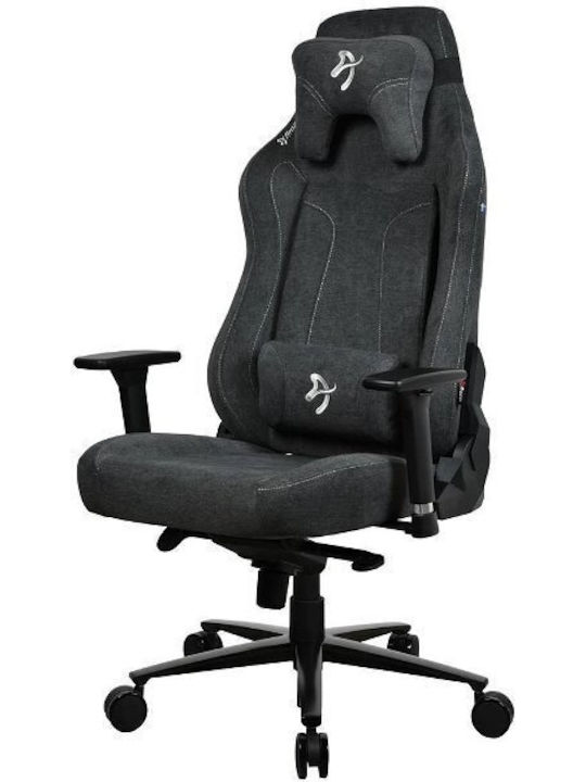 Arozzi Vernazza XL Υφασμάτινη Καρέκλα Gaming με Ρυθμιζόμενα Μπράτσα Μαύρη