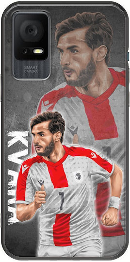 Euro 2024 Khvicha Kvaratskhelia Tcl 408 Negru Tpu Silicon Negru