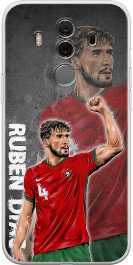 Euro 2024 Ruben Dias Huawei Mate 10 Pro Flexibles TPU Transparentes Silikon