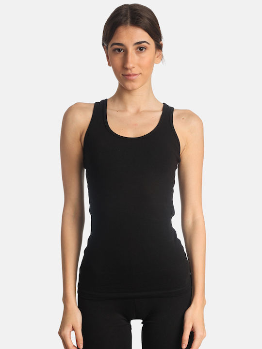 Paco & Co Damen Sportliches Bluse Ärmellos Black